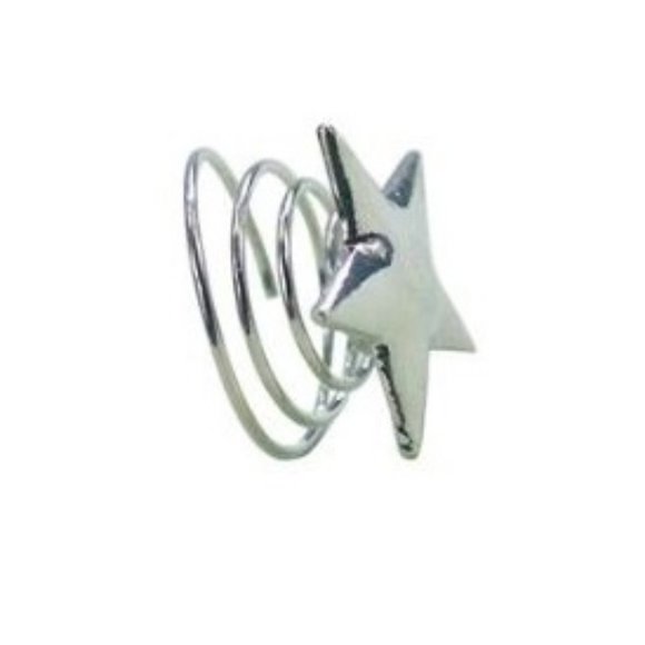 Star Spiral Hair Pins (Silver) - Picture 7 of 7